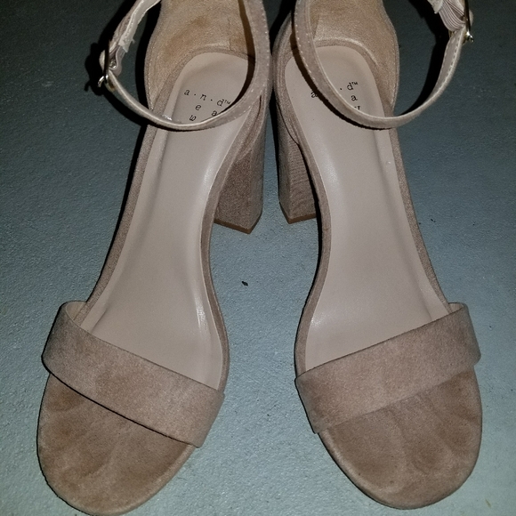a new day Shoes - A New Day Nude Suede Heels